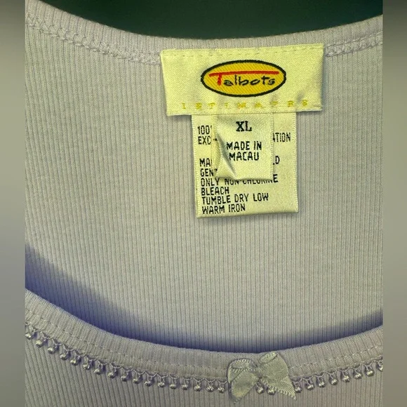 Talbots Size XL Lavender ribbed Tank. - Picture 3 of 4